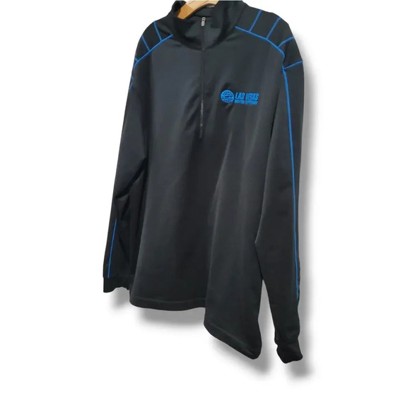 Las Vegas Nevada Motor Raceway Nike Golf Dri-fit men's half zip black Jacket - Picture 3 of 10